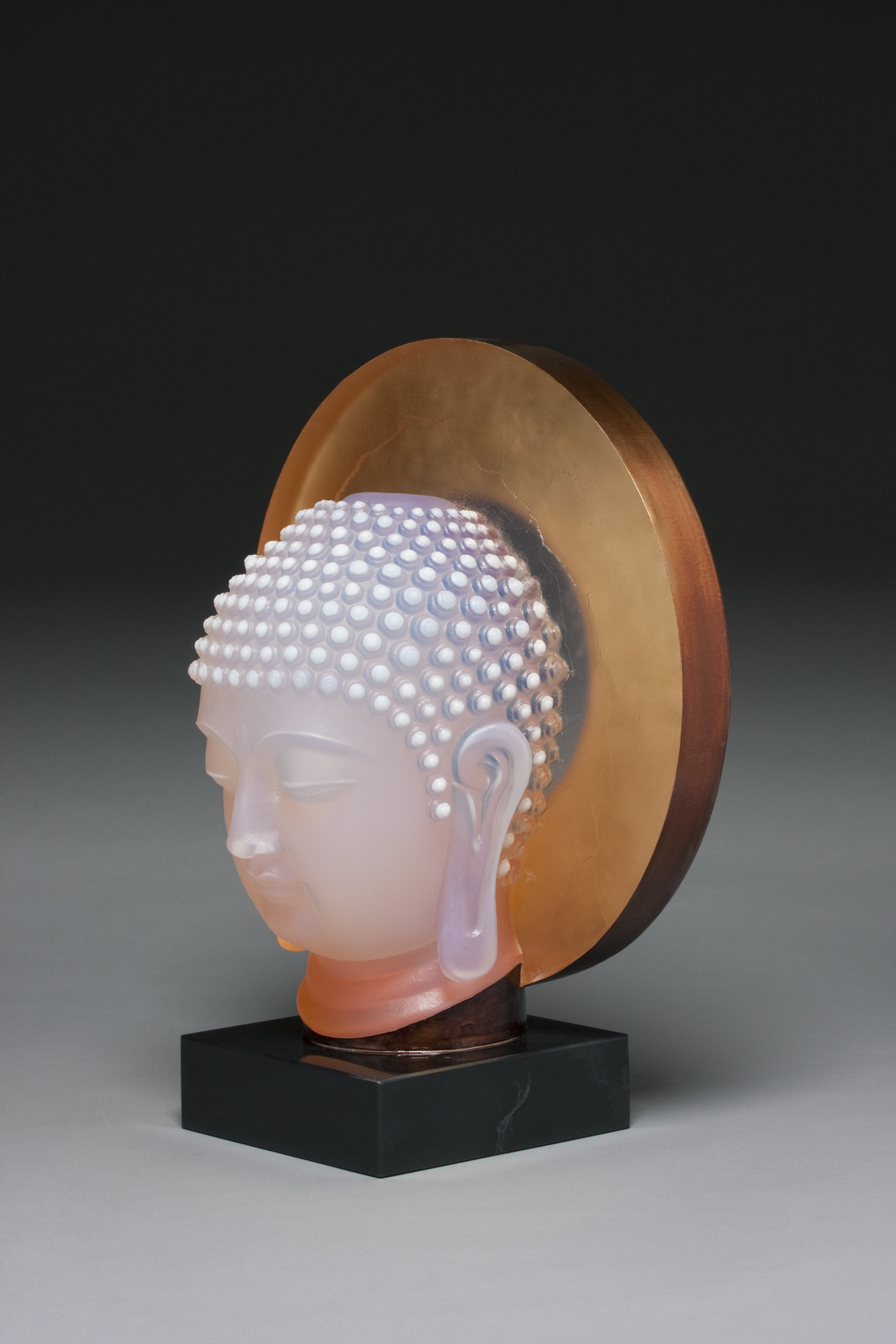 Buddha - hot cast glass